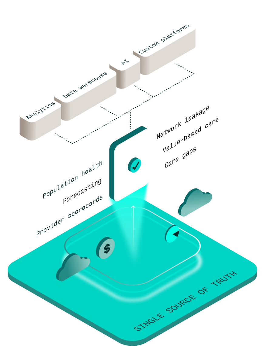 Health Data Innovations pixel-block data infrastructure illustration